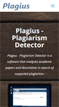 Mobile Screenshot of plagius.com