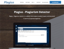 Tablet Screenshot of plagius.com